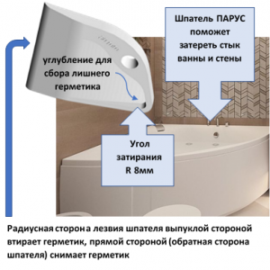 Шпатель Парус Радуга